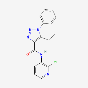 N-(2-chloro-3-pyridinyl)-5-ethyl-1-phenyl-1H-1,2,3-triazole-4-carboxamide