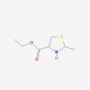 4-Thiazolidinecarboxylic acid, 2-methyl-, ethyl ester