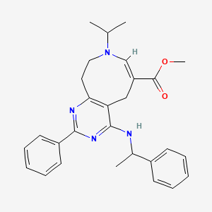 Methyl 8-isopropyl-2-phenyl-4-[(1-phenylethyl)amino]-5,8,9,10-tetrahydropyrimido[4,5-d]azocine-6-carboxylate