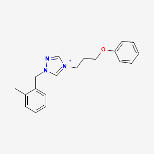 1-(2-methylbenzyl)-4-(3-phenoxypropyl)-1H-1,2,4-triazol-4-ium