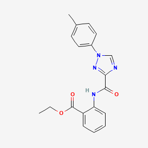 ethyl 2-({[1-(4-methylphenyl)-1H-1,2,4-triazol-3-yl]carbonyl}amino)benzoate