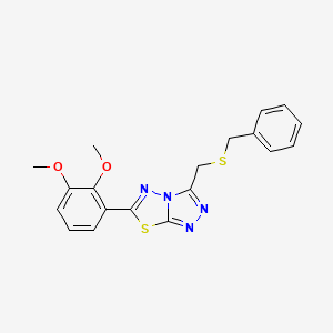 3-[(Benzylsulfanyl)methyl]-6-(2,3-dimethoxyphenyl)[1,2,4]triazolo[3,4-b][1,3,4]thiadiazole