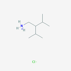 molecular formula C8H20ClN B1528287 3-(Azaniumylmethyl)-2,4-dimethylpentane chloride CAS No. 1797941-32-2