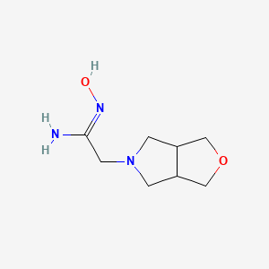 molecular formula C8H15N3O2 B15282880 N'-Hydroxy-2-(tetrahydro-1H-furo[3,4-c]pyrrol-5(3H)-yl)acetimidamide 