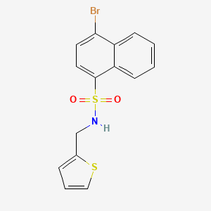 4-bromo-N-(2-thienylmethyl)-1-naphthalenesulfonamide