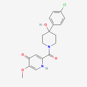 molecular formula C18H19ClN2O4 B15282913 [4-(4-Chlorophenyl)-4-hydroxypiperidin-1-yl](4-hydroxy-5-methoxypyridin-2-yl)methanone 