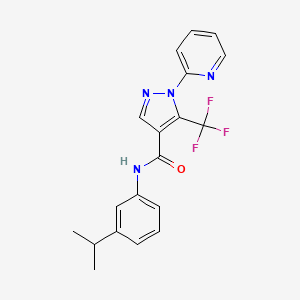 N-(3-isopropylphenyl)-1-(2-pyridinyl)-5-(trifluoromethyl)-1H-pyrazole-4-carboxamide