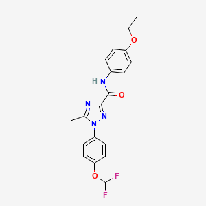 1-[4-(difluoromethoxy)phenyl]-N-(4-ethoxyphenyl)-5-methyl-1H-1,2,4-triazole-3-carboxamide