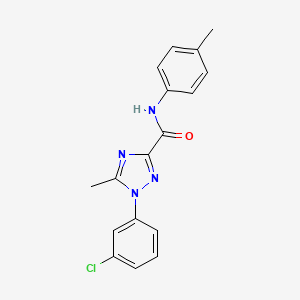 1-(3-chlorophenyl)-5-methyl-N-(4-methylphenyl)-1H-1,2,4-triazole-3-carboxamide