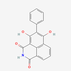 molecular formula C18H11NO4 B15282948 3,6-dihydroxy-5-phenyl-1H-benzo[de]isoquinoline-1,4(2H)-dione 