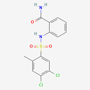 2-{[(4,5-Dichloro-2-methylphenyl)sulfonyl]amino}benzamide