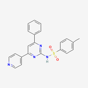 4-methyl-N-[4-phenyl-6-(4-pyridinyl)-2-pyrimidinyl]benzenesulfonamide