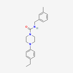 molecular formula C21H27N3O B15282996 4-(4-ethylphenyl)-N-(3-methylbenzyl)-1-piperazinecarboxamide 