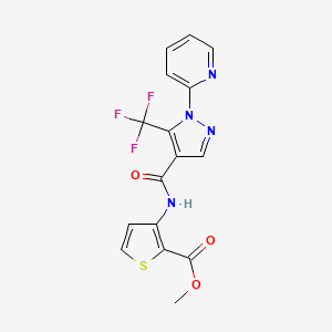 methyl 3-({[1-(2-pyridinyl)-5-(trifluoromethyl)-1H-pyrazol-4-yl]carbonyl}amino)-2-thiophenecarboxylate