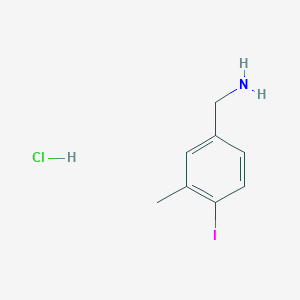 molecular formula C8H11ClIN B1528302 (4-Iodo-3-methylphenyl)methanamine hydrochloride CAS No. 1803588-29-5