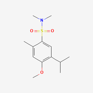 molecular formula C13H21NO3S B15283049 5-isopropyl-4-methoxy-N,N,2-trimethylbenzenesulfonamide 