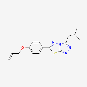 Allyl 4-(3-isobutyl[1,2,4]triazolo[3,4-b][1,3,4]thiadiazol-6-yl)phenyl ether