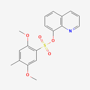 8-Quinolinyl 2,5-dimethoxy-4-methylbenzenesulfonate