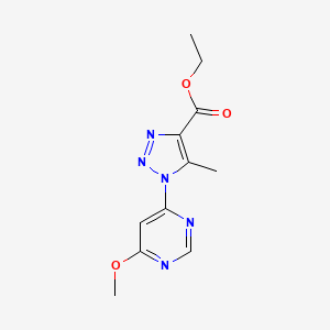 ethyl 1-(6-methoxy-4-pyrimidinyl)-5-methyl-1H-1,2,3-triazole-4-carboxylate