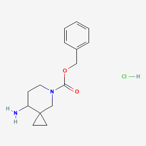 molecular formula C15H21ClN2O2 B1528314 苄基8-氨基-5-氮杂螺[2.5]辛烷-5-羧酸酯盐酸盐 CAS No. 1823500-42-0