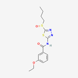 N-[5-(butylsulfinyl)-1,3,4-thiadiazol-2-yl]-3-ethoxybenzamide