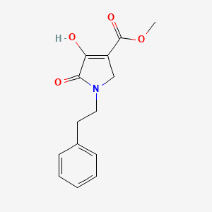 methyl 4-hydroxy-5-oxo-1-(2-phenylethyl)-2,5-dihydro-1H-pyrrole-3-carboxylate