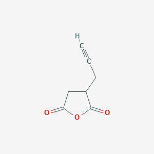 molecular formula C7H6O3 B1528320 3-(丙-2-炔-1-基)氧杂环丁烷-2,5-二酮 CAS No. 98550-42-6