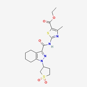 ethyl 2-({[1-(1,1-dioxidotetrahydrothiophen-3-yl)-4,5,6,7-tetrahydro-1H-indazol-3-yl]carbonyl}amino)-4-methyl-1,3-thiazole-5-carboxylate