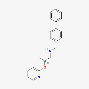 N-(biphenyl-4-ylmethyl)-2-(pyridin-2-yloxy)propan-1-amine