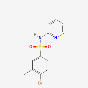 4-bromo-3-methyl-N-(4-methyl-2-pyridinyl)benzenesulfonamide