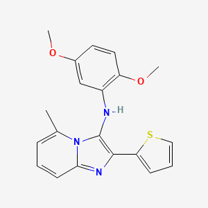 N-(2,5-dimethoxyphenyl)-5-methyl-2-(2-thienyl)imidazo[1,2-a]pyridin-3-amine