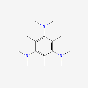 molecular formula C15H27N3 B15283257 N-[3,5-bis(dimethylamino)-2,4,6-trimethylphenyl]-N,N-dimethylamine 