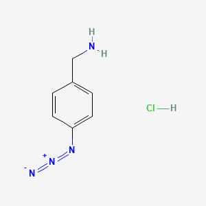 molecular formula C7H9ClN4 B1528326 (4-叠氮苯基)甲胺盐酸盐 CAS No. 1803600-85-2