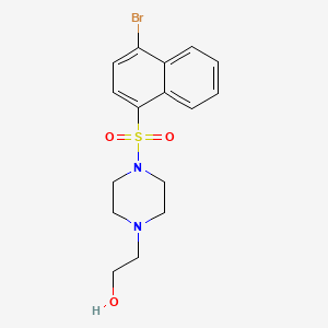 2-{4-[(4-Bromo-1-naphthyl)sulfonyl]-1-piperazinyl}ethanol