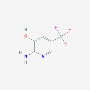 molecular formula C6H5F3N2O B1528327 2-氨基-5-(三氟甲基)吡啶-3-醇 CAS No. 1227586-78-8