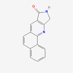 molecular formula C15H10N2O B15283272 9,10-dihydro-8H-benzo[h]pyrrolo[3,4-b]quinolin-8-one 