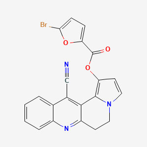 12-Cyano-5,6-dihydrobenzo[b]pyrrolo[2,1-f][1,6]naphthyridin-1-yl 5-bromo-2-furoate