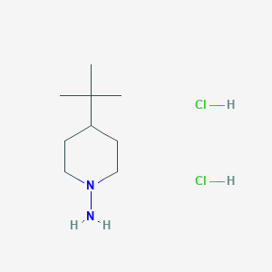 molecular formula C9H22Cl2N2 B1528331 4-Tert-butylpiperidin-1-amine dihydrochloride CAS No. 1803594-89-9