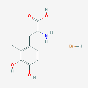molecular formula C10H14BrNO4 B1528332 2-Amino-3-(3,4-dihydroxy-2-methylphenyl)propanoic acid hydrobromide CAS No. 897046-02-5