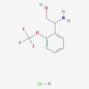 molecular formula C9H11ClF3NO2 B1528333 2-Amino-2-[2-(trifluoromethoxy)phenyl]ethan-1-ol hydrochloride CAS No. 1803599-86-1