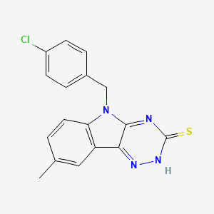 5-(4-chlorobenzyl)-8-methyl-5H-[1,2,4]triazino[5,6-b]indole-3-thiol