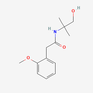 molecular formula C13H19NO3 B15283349 N-(2-hydroxy-1,1-dimethylethyl)-2-(2-methoxyphenyl)acetamide 