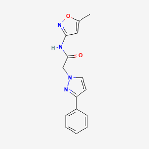 N-(5-methyl-3-isoxazolyl)-2-(3-phenyl-1H-pyrazol-1-yl)acetamide