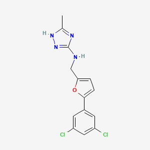 N-{[5-(3,5-dichlorophenyl)-2-furyl]methyl}-3-methyl-1H-1,2,4-triazol-5-amine