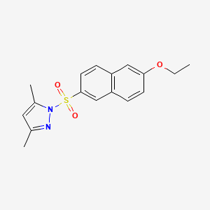 1-[(6-ethoxy-2-naphthyl)sulfonyl]-3,5-dimethyl-1H-pyrazole