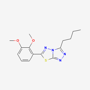 3-Butyl-6-(2,3-dimethoxyphenyl)[1,2,4]triazolo[3,4-b][1,3,4]thiadiazole