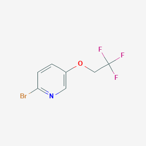 molecular formula C7H5BrF3NO B1528345 2-溴-5-(2,2,2-三氟乙氧基)吡啶 CAS No. 1701582-64-0