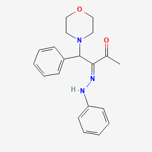 1-(4-Morpholinyl)-1-phenyl-2,3-butanedione 2-(phenylhydrazone)