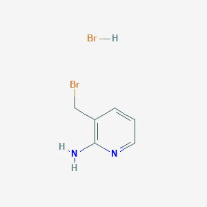 molecular formula C6H8Br2N2 B1528347 3-(Bromomethyl)pyridin-2-amine hydrobromide CAS No. 23612-60-4