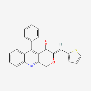 5-phenyl-3-(2-thienylmethylene)-1H-pyrano[3,4-b]quinolin-4(3H)-one